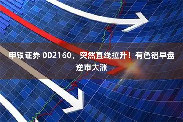 申银证券 002160，突然直线拉升！有色铝早盘逆市大涨