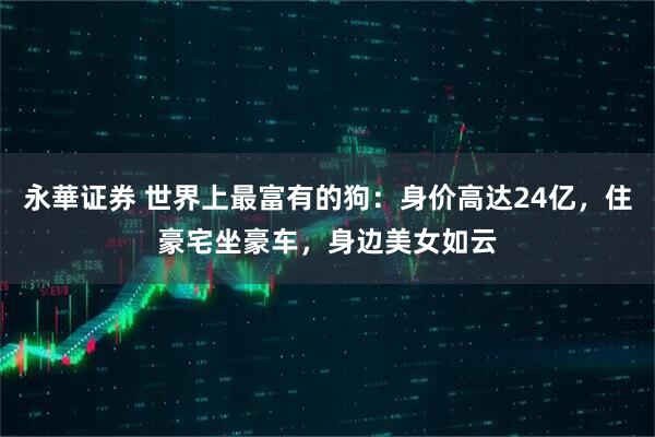 永華证券 世界上最富有的狗：身价高达24亿，住豪宅坐豪车，身边美女如云